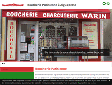 Tablet Screenshot of boucherie-parisienne.com